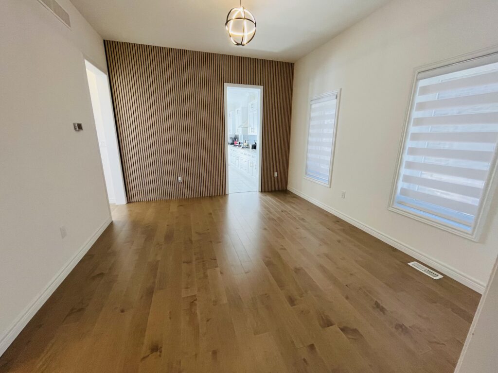 Hardwood Flooring and Acoustic Panel Installation in Kitchener