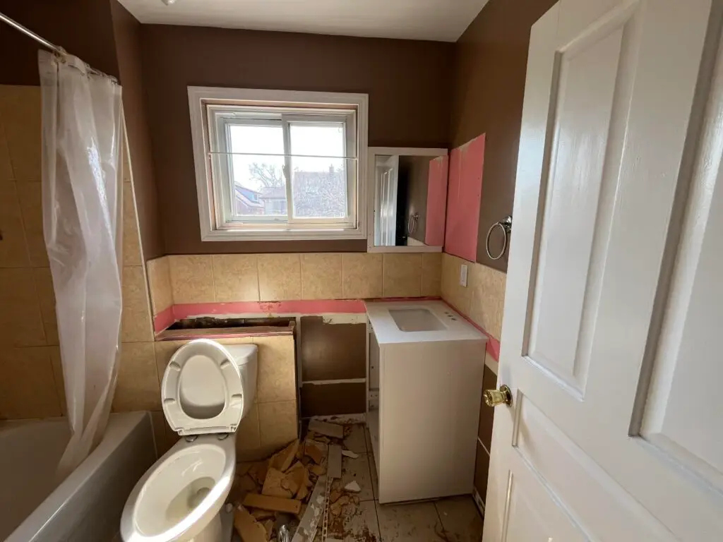 Bathroom Renovation in Kitchener — mirror installation