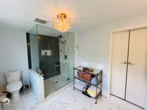 Bathroom Painting and Drywall Repair in Waterloo — ceiling painting